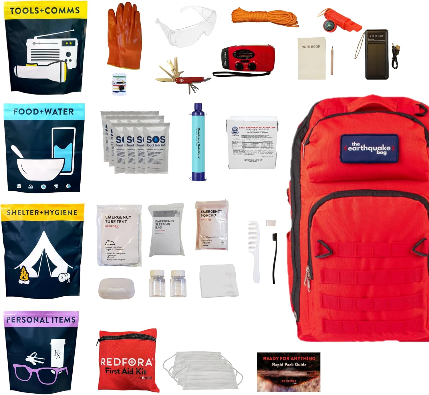 Complete Earthquake Bag &mdash; 3 Day