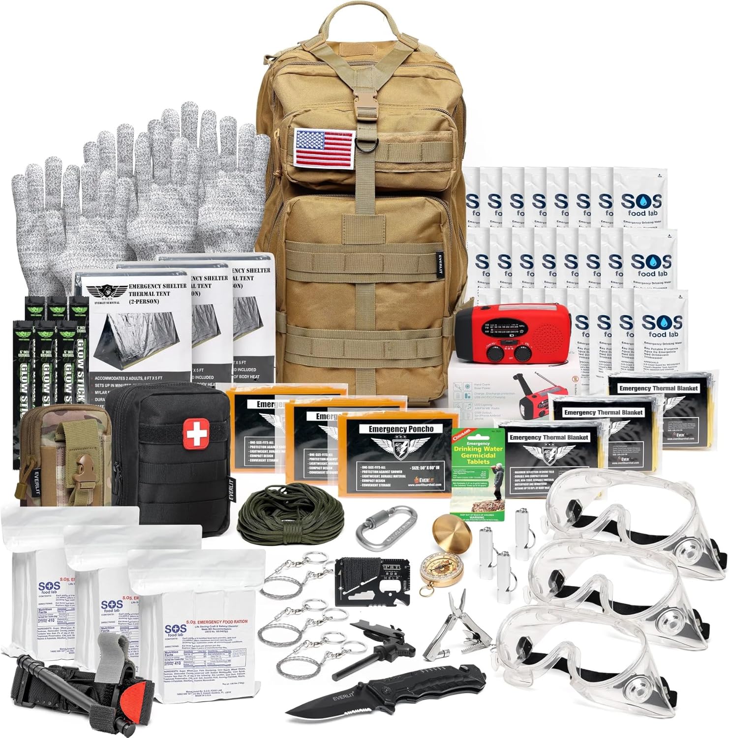 EVERLIT 72-Hour Bug Out Bag