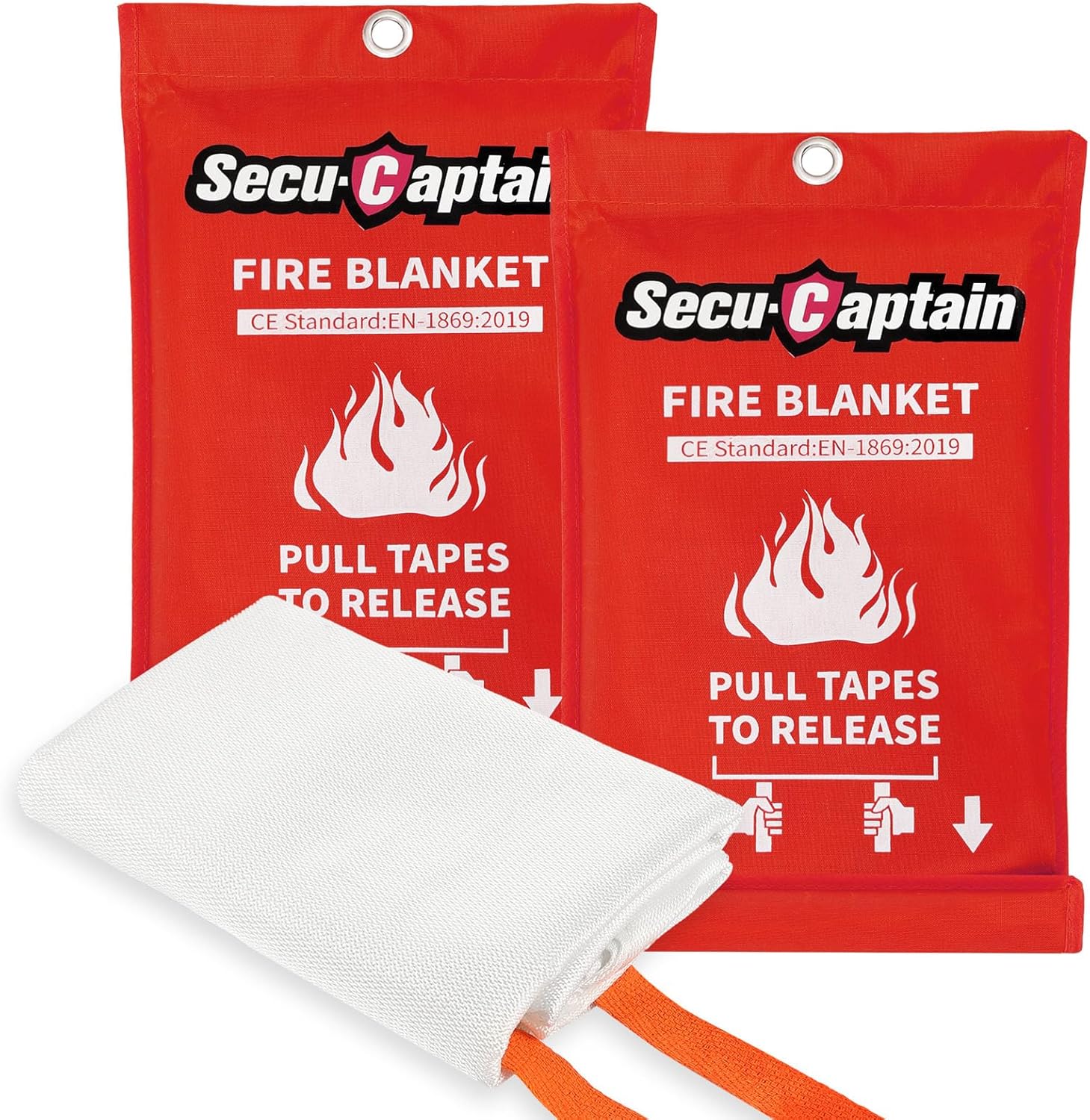 SecuCaptain Fire Blanket &mdash; 2 Pack